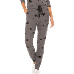 Sundry Grey with Black Stars Joggers CAN BUNDLE WITH SWEATER